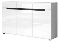 Комод-3D3S typ 43 Hektor (белый ламинат-белый глянец (Helvetia) ) в Саках от производителя 
