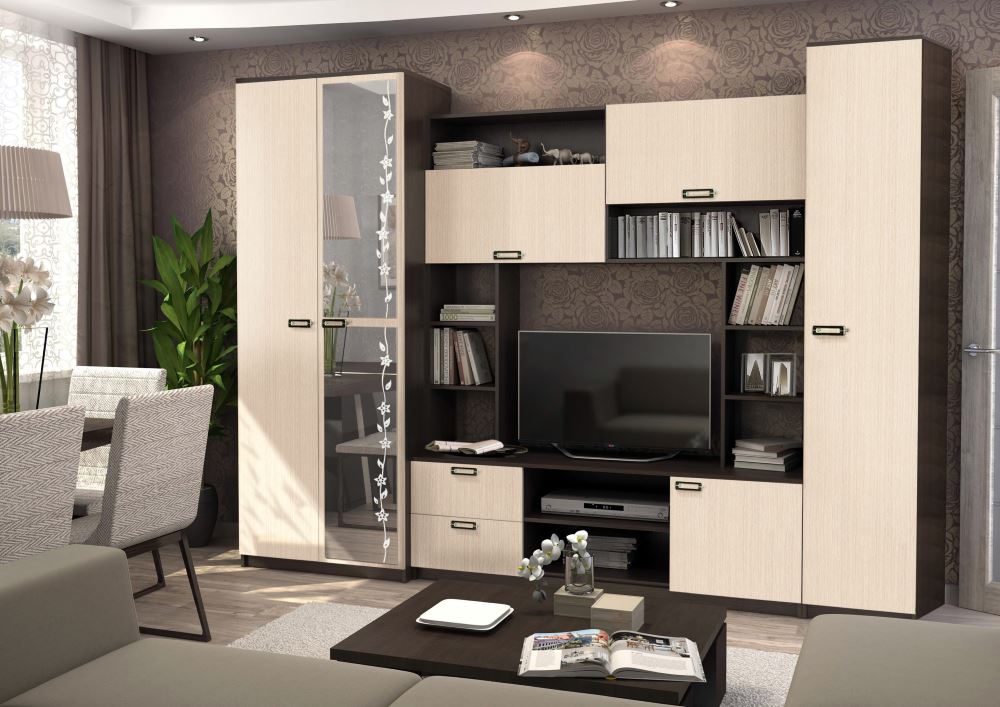 Фото Стенка Аллегро вар.№6 ЛДСП от производителя Диал в Саках по цене 20&nbsp;050 ₽