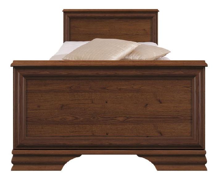 Кровать односпальная Kentaki S320-LOZ (СМ 90Х200) без основания ( 90х200 , ЛДСП/МДФ , каштан , без подъемного мех. , без ящиков , без матраса (Black Red White (БРВ)) )