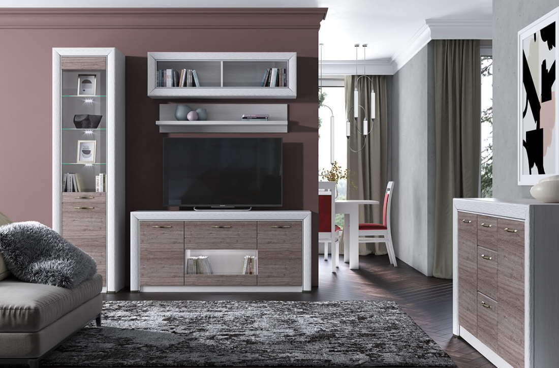 Фото Тумба RTV 1V2D1S Оливия (Olivia) в Саках по цене 18 710 ₽ от производителя Анрэкс, код товара 2000002191513 шт Фото Тумба RTV 1V2D1S Оливия (Olivia) от производителя Анрэкс в Саках по цене 18 710 ₽