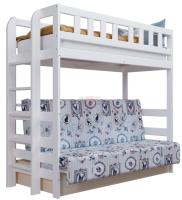 Фото dvukhyarusnye-krovati кровать двухъярусная №3 (см 80(110)х190) с основанием производитель Фант-мебель