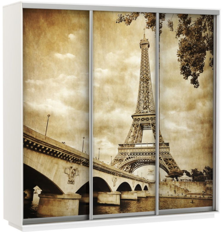 Фото Шкаф-купе Экспресс Трио Фото (2,1х0,6х2,4 - 3 двери) от производителя Мебельная компания Е1 в Саках по цене 56&nbsp;220 ₽