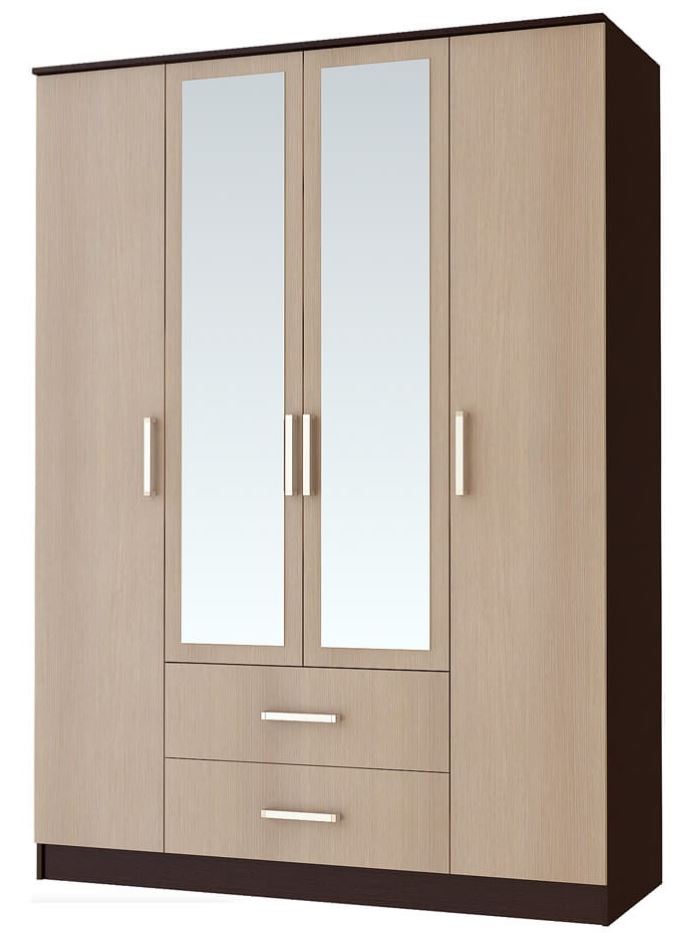 Фото Шкаф Фиеста (160) четырехдверный от производителя БТС  в Саках по цене 15&nbsp;590 ₽