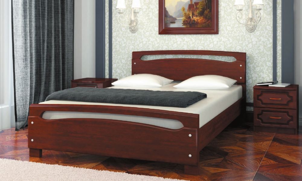 Фото Кровать двуспальная Камелия-2 (СМ 160х200) без основания с универсальными царгами от производителя Браво-мебель в Саках по цене 17 950 ₽