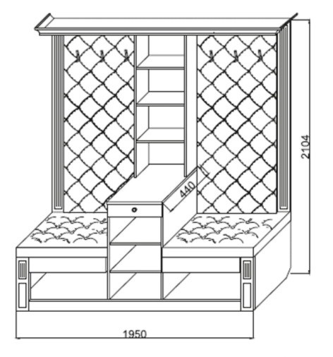 Фото Прихожая Визит-2 К-3 от производителя Марибель в Саках по цене 37 270 ₽