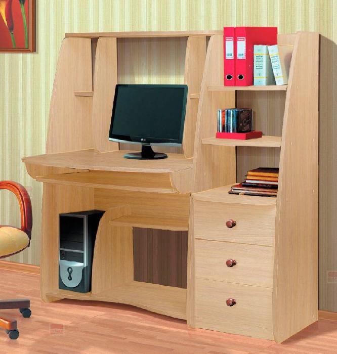 Стол компьютерный СК 1  (лдсп, лдсп-дуб млечный,  дуб млечный, дуб млечный (Фант-мебель) ) Стол компьютерный СК 1  (лдсп, лдсп-дуб млечный,  дуб млечный, дуб млечный (Фант-мебель) )