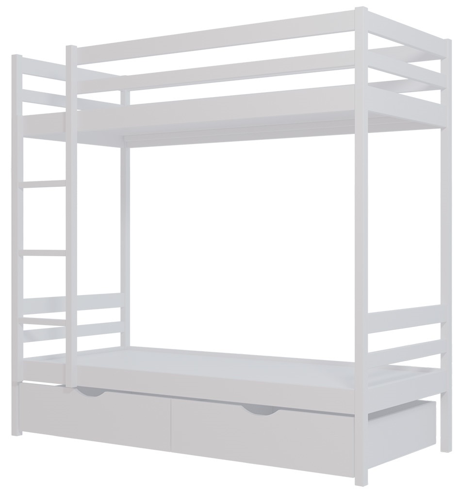 Фото Кровать двухъярусная №1 (СМ 80х190) с основанием от производителя Фант-мебель в Саках по цене 28 620 ₽