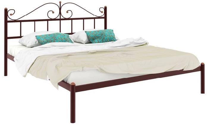 Кровать двуспальная Диана (СМ 180х200) трубка металл ( 180х200 , металл , медная шагрень , без подъемного мех. , без ящиков , без матраса (Милсон) ) Кровать двуспальная Диана (СМ 180х200) трубка металл ( 180х200 , металл , медная шагрень , без подъемного мех. , без ящиков , без матраса (Милсон) )