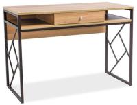 Стол компьютерный Signal Tablo B  (металл, мдф-дуб,  темно-коричневый (Signal) ) в Саках от производителя 