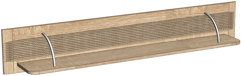 Фото Полка навесная Магнолия ГМ-11 от производителя СБК в Саках по цене 3&nbsp;240 ₽