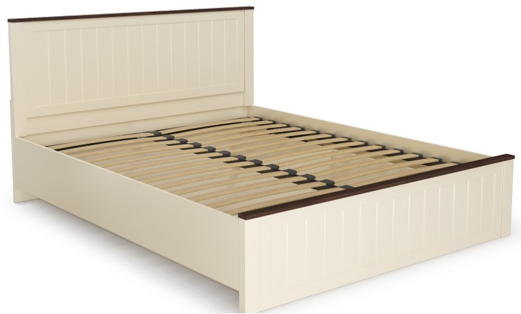 Фото Кровать двуспальная Прованс 37.24-01 (СМ 140х200) с ортопедическим основанием от производителя Олмеко в Саках по цене 19 370 ₽