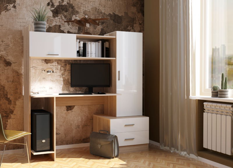 Фото Стол компьютерный ПКС-7 (1,5) от производителя ПАМИР в Саках по цене 11 440 ₽