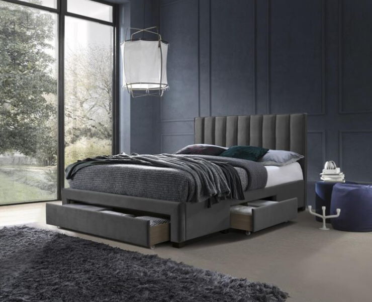 Фото Кровать двуспальная Halmar Grace (СМ 160х200) c ортопедическим основанием от производителя Halmar  в Саках по цене 62&nbsp;380 ₽