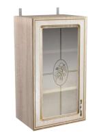 Фото kukhonnye-shkafy-so-steklom кухня анжелика шкаф навесной шкн400в производитель 