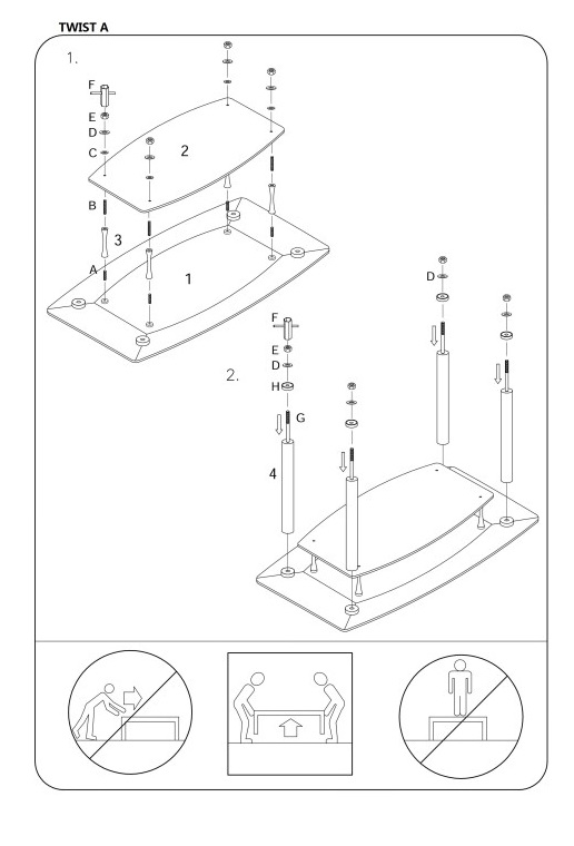 Фото Стол обеденный Signal Twist A от производителя Signal в Саках по цене 22 690 ₽