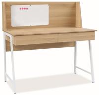 Стол компьютерный Signal B 195 (металл, мдф-дуб,  белый (Signal) ) в Саках от производителя 