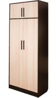 Шкаф Диана-4 №3 (80) двухдверный  (венге, дуб молочный,(Росток)) в Саках от производителя 