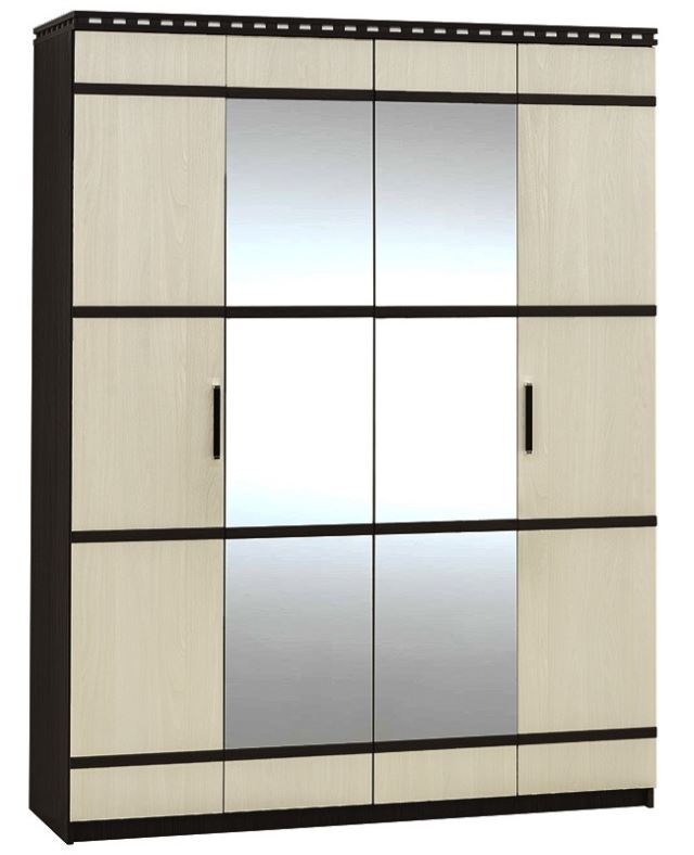 Фото Шкаф Ольга-13 (168) четырехдверный  от производителя Фант-мебель в Саках по цене 24&nbsp;300 ₽