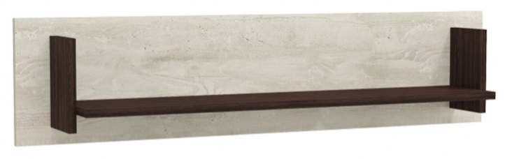 Фото Полка навесная Лючия 33.16 в Саках по цене 1 560 ₽ от производителя Олмеко, код товара 2000002007050, 2000002007067 шт Фото Полка навесная Лючия 33.16 от производителя Олмеко в Саках по цене 1 560 ₽