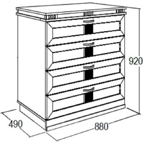 Фото Комод №1 Ольга-18 от производителя Фант-мебель в Саках по цене 12 610 ₽