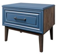 Тумба прикроватная Гориция (таксус-сапфировый, сапфировый (Браво-мебель) ) в Саках от производителя 