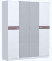 Шкаф для одежды Саманта СМ11А (дуб седан, дуб седан-кремовый,(Заречье)) в Саках от производителя 