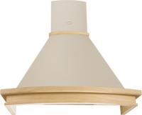 Вытяжка купольная Iris 190 (900х500хh573(843)) (Материал Металл/Дерево , Цвет Бежевый/Неокрашено) в Саках от производителя 