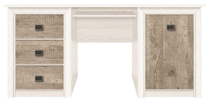 Стол письменный Коен BIU/170 (лдсп, лдсп-ясень снежный,  ясень снежный, ясень снежный-сосна натуральная (Black Red White (БРВ)) ) Стол письменный Коен BIU/170 (лдсп, лдсп-ясень снежный,  ясень снежный, ясень снежный-сосна натуральная (Black Red White (БРВ)) )