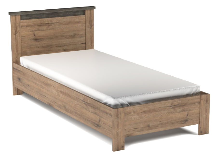 Фото Кровать односпальная Денвер (СМ 90х200) без основания от производителя СБК в Саках по цене 10&nbsp;560 ₽