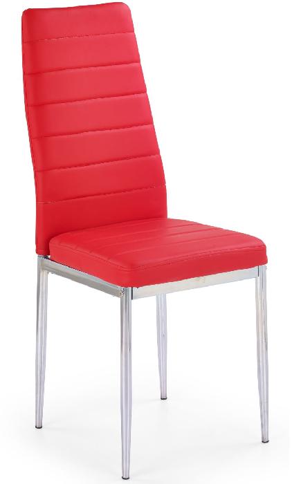 Стул Halmar K70C new ( Обивка стула:экокожа , хром, красный (Halmar ) )