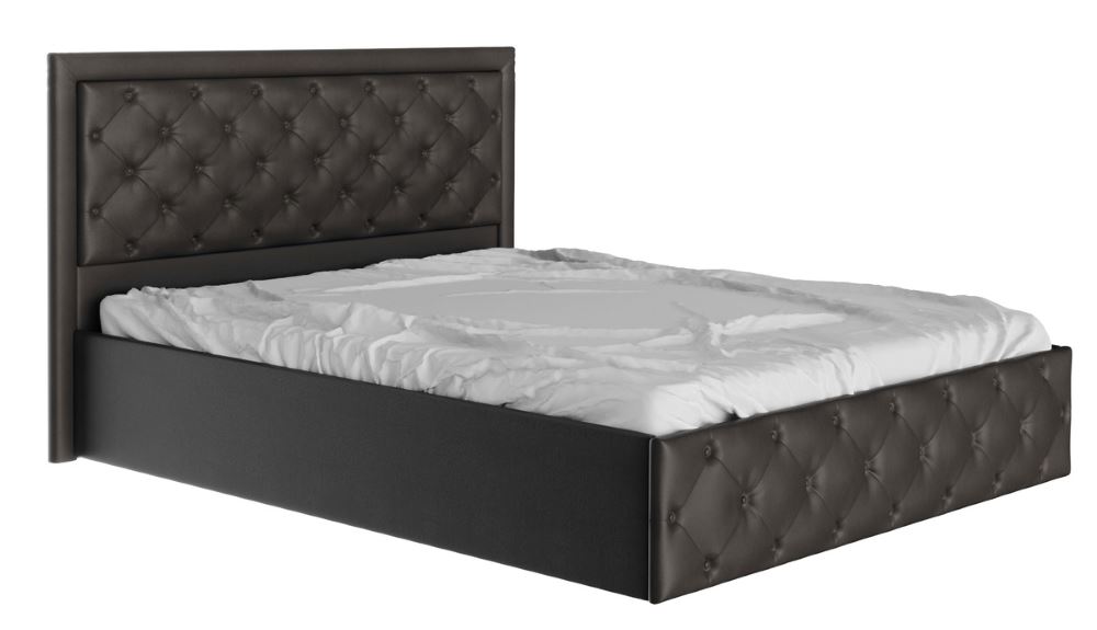 Фото Кровать двуспальная Мишель (СМ 160х200) с подъемным механизмом (пуговицы) от производителя Бон-мебель в Саках по цене 33&nbsp;480 ₽