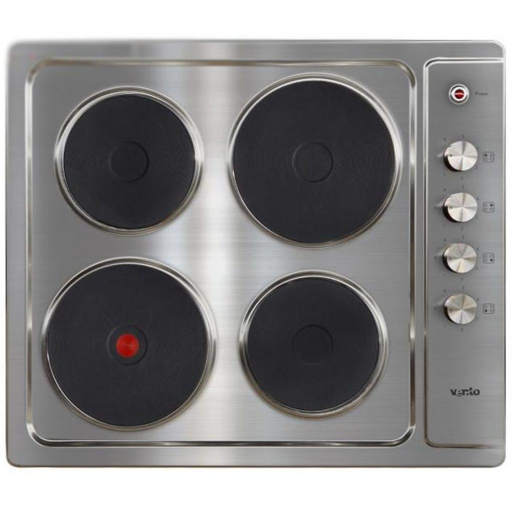 Фото Варочная поверхность электрическая 4-х конф. VENTOLUX HE604 (INOX) 1 (590х510хh30) от производителя  в Саках по цене 7 870 ₽