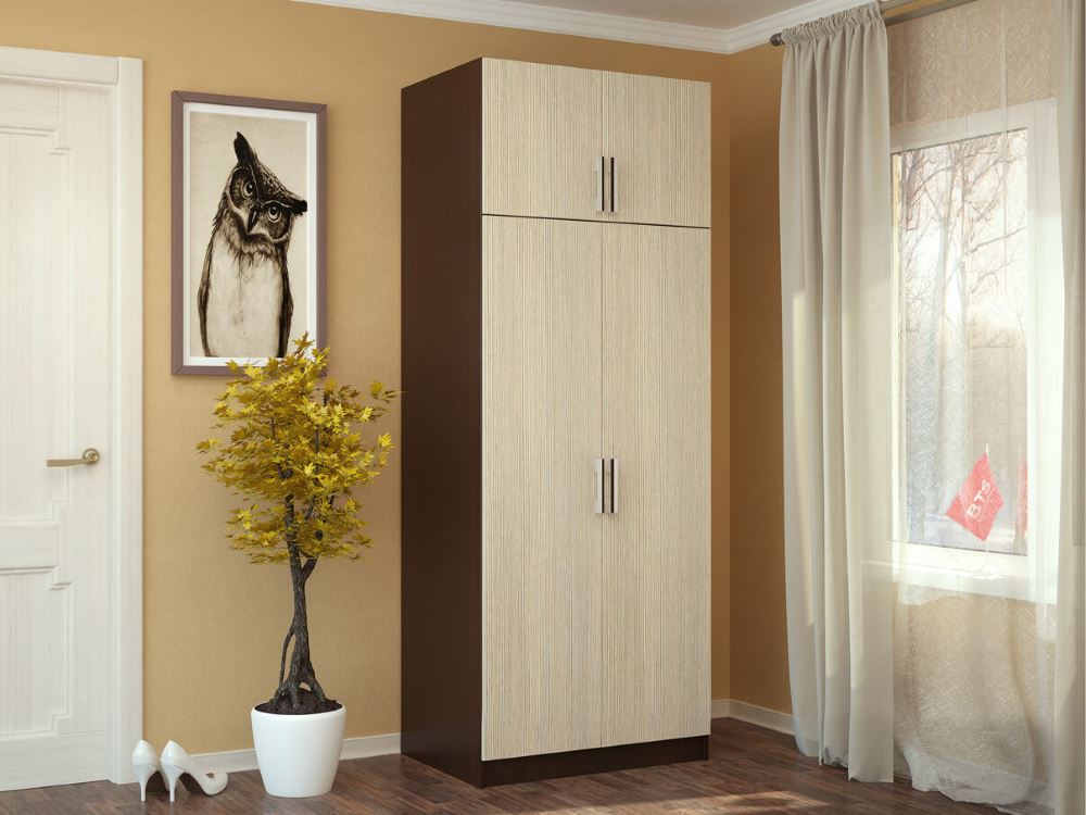 Фото Шкаф с перегородкой (80) двухдверный от производителя БТС  в Саках по цене 10 220 ₽