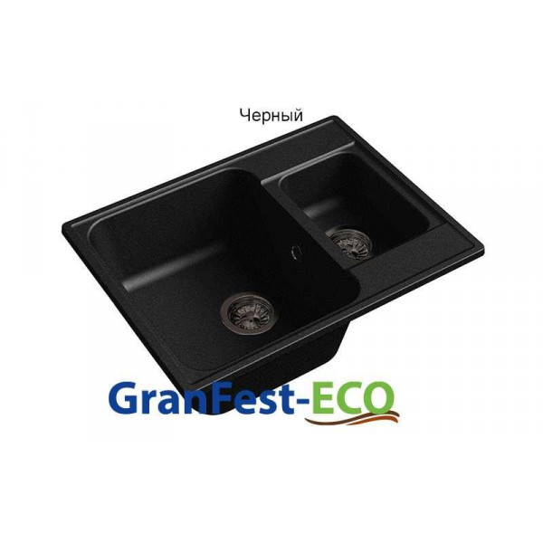 Фото Мойка Granfest eco-09 (ГР 620х480хh200) (шир.ящ.min 600) без сифона от производителя Granfest в Саках по цене 3 730 ₽