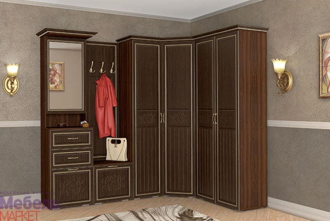 Фото Панель малой вешалки Виктория мягкая от производителя Мебель Маркет в Саках по цене 10 400 ₽