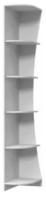 Стеллаж-приставка угловой Вива (белый (Браво-мебель) ) в Саках от производителя 
