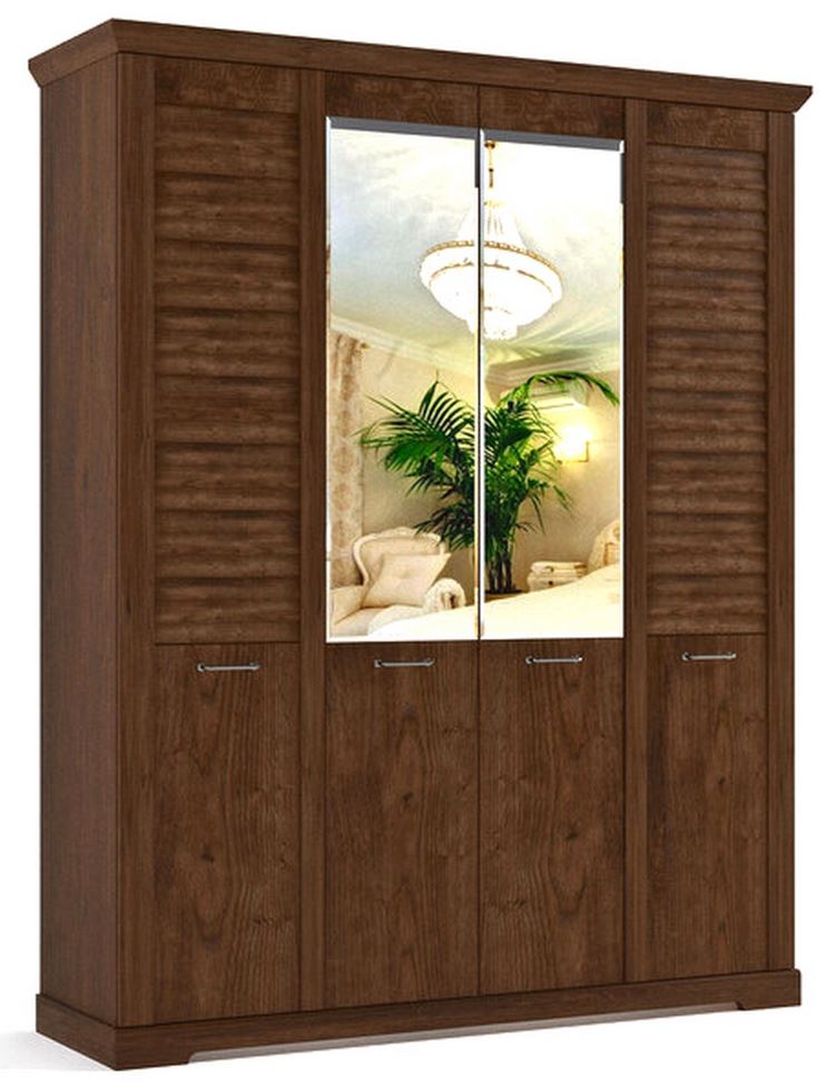 Фото Шкаф Кантри (186) четырехдверный от производителя СБК в Саках по цене 36&nbsp;180 ₽