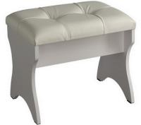 Пуф Алиса (3 категория, белый, светлый  (Мебельсон) ) в Саках от производителя 