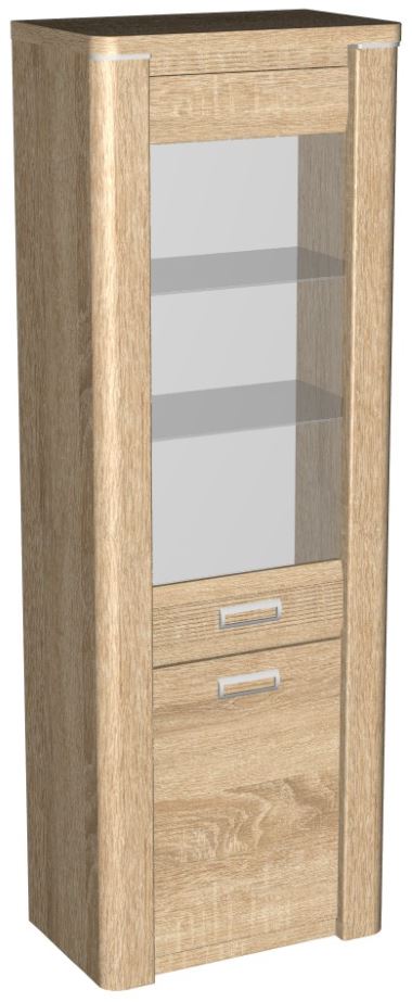 Фото Пенал со стеклом высокий Магнолия ГМ-03 от производителя СБК в Саках по цене 19&nbsp;830 ₽