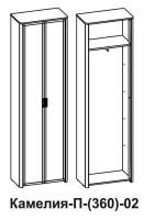 Фото shkafy-platyanye шкаф камелия п-(360)-02 (64) двухдверный производитель Сантан