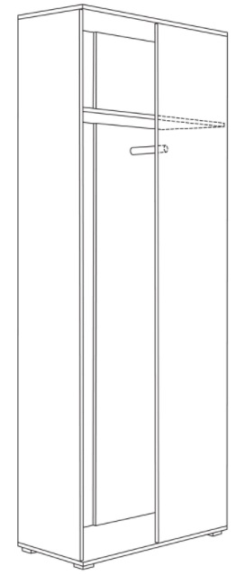 Фото Шкаф для одежды 13.137 Куба от производителя Моби в Саках по цене 12 960 ₽