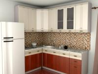 Кухня Селена ваниль-вишня-орнамент