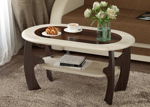 Фото Стол журнальный Маджеста-2 от производителя Олмеко в Саках по цене 6&nbsp;650 ₽