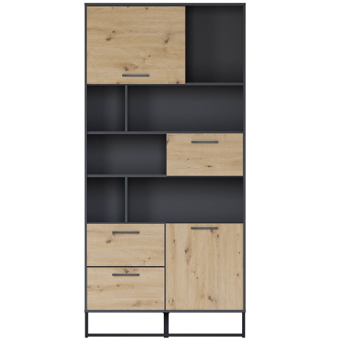 Фото Шкаф Brooklyn B172-REG1D2B2S от производителя Black Red White (БРВ) в Саках по цене 32 270 ₽