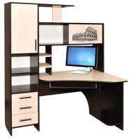 Стол компьютерный КЛ-6.0 (правый) (лдсп, лдсп-венге,  венге, дуб молочный (Росток) ) в Саках от производителя 