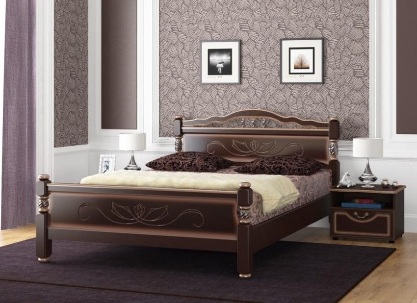 Фото Кровать односпальная Карина-5 (СМ 90х200) без основания с универсальными царгами от производителя Браво-мебель в Саках по цене 15 210 ₽