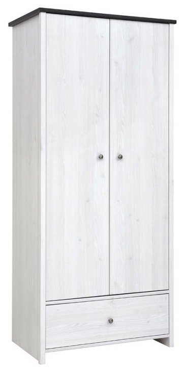 Фото Шкаф Порто SZF2D1S (89) двухдверный от производителя Black Red White (БРВ) в Саках по цене 20 080 ₽