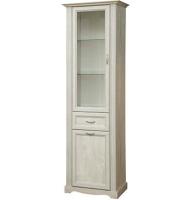 Шкаф-витрина 32.06 Сохо (бетон пайн белый-бетон пайн патина (Олмеко) ) в Саках от производителя 