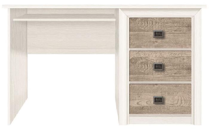 Стол письменный Коен BIU/130 (лдсп, лдсп-ясень снежный,  ясень снежный, ясень снежный-сосна натуральная (Black Red White (БРВ)) ) Стол письменный Коен BIU/130 (лдсп, лдсп-ясень снежный,  ясень снежный, ясень снежный-сосна натуральная (Black Red White (БРВ)) )