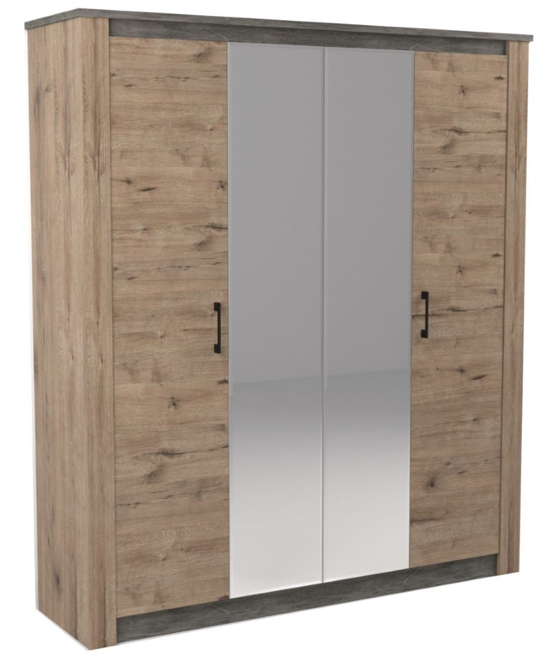 Фото Шкаф Денвер 2300 (192) четырехдверный от производителя СБК в Саках по цене 47&nbsp;470 ₽